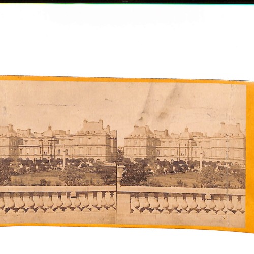 Vista estéreo Palais du Luxembourg – Paris (vista estereoscópica temprana)