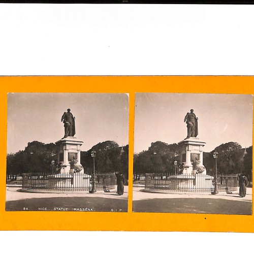 Vista estéreo Nice – Statue Masséna