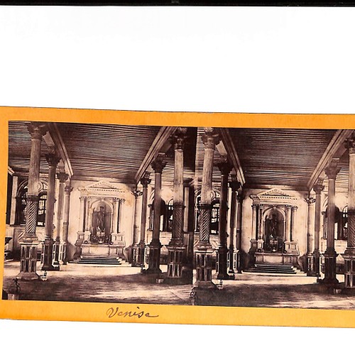 Vista estéreo Interior monumental – Venecia (probablemente iglesia o sala histórica veneciana)
