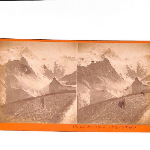 Vista estéreo Glaciers de la Grave – La Meije et la Chapelle