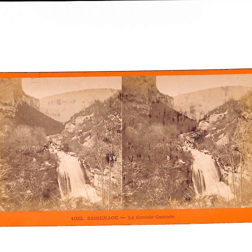 Vista estéreo Sassenage — La Grande Cascade