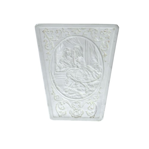 Lithophane German porcelain trapezoid