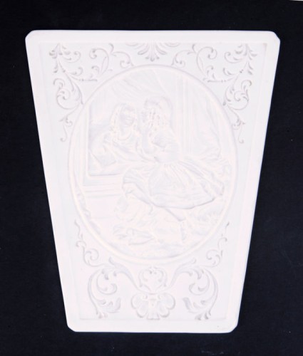 Lithophane German porcelain trapezoid