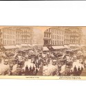 Vista estereoscópica ráfico comercial en State Street, Chicago (Estados Unidos), hacia 1893”