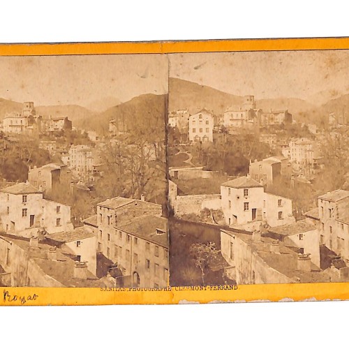 📷 Vista estereoscópica   “Royat – Vue d’Auvergne, panorama urbano desde altura (Clermont-Ferrand)”