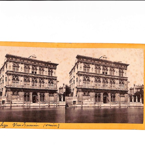📷 Vista estereoscópica Palazzo Vendramin (Venise)