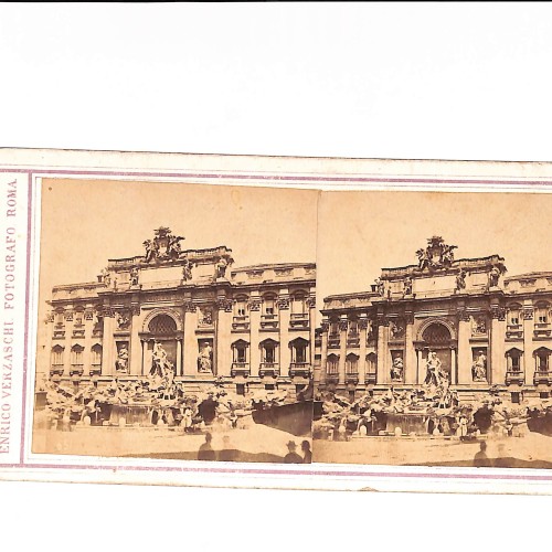 📷 Vista estereoscópica —  Fontana di Trevi, Roma