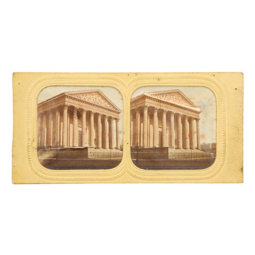 📷 Vista estereoscópica Tissue – Iglesia de la Madeleine