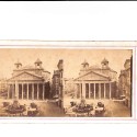 📷 Vista estereoscópica    Roma Panteón (Pantheon), Piazza della Rotonda