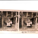 📷 Vista estereoscópica  Crimea (Magarach) – Palacio del Conde Orlov-Davydov con niños posando