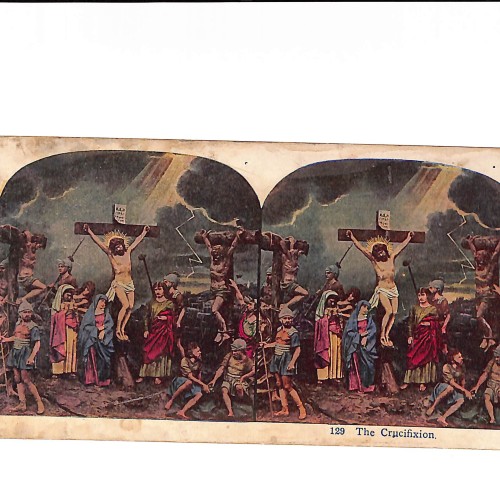 📷 Vista estereoscópica “The Sermon on the Mount” (nº 139) – serie bíblica estereoscópica coloreada