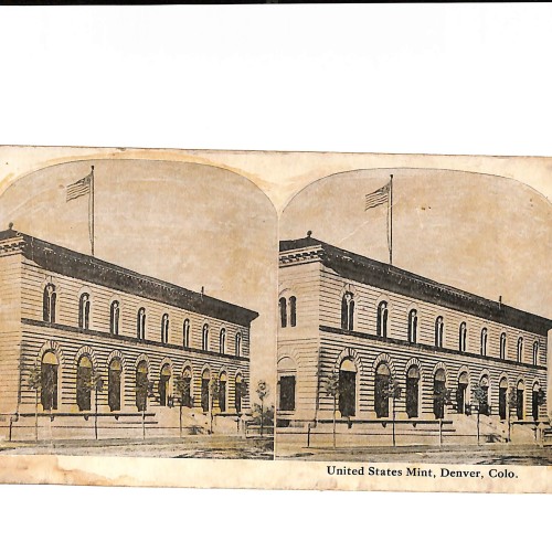 📷 Vista estereoscópica “United States Mint, Denver (Colorado)”