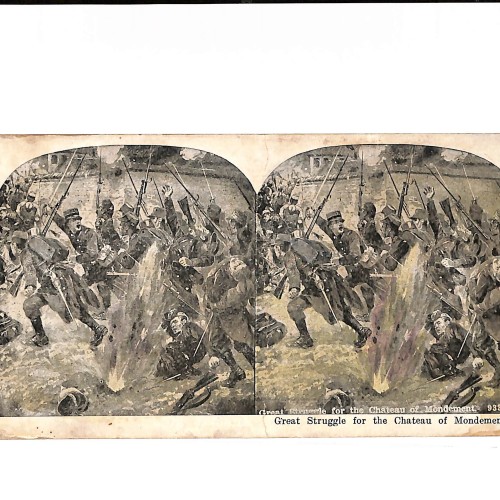 📷 Vista estereoscópica “Great Struggle for the Chateau of Mondement”