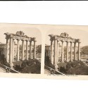 📷 Vista estereoscópica “Rome – Forum – Temple de Saturne”