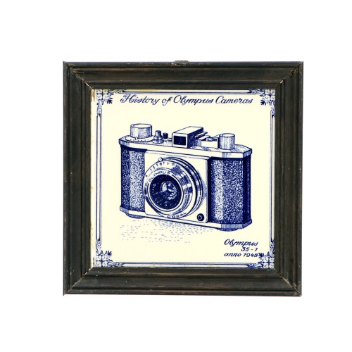The printed porcelain tile Camera Olympus 35-1 from 1948