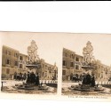 📷 Vista estereoscópica Pise (Pisa) – Fontaine de la Place du Dôme (Vues D’Italie, París-Stéréo, ca