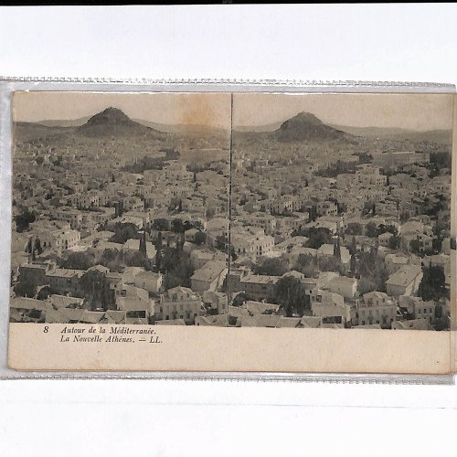Vista estereoscópica "8 JÉRUSALEM. — Endroit d’où Jésus prédit la ruine de Jérusalem. — LL.".
