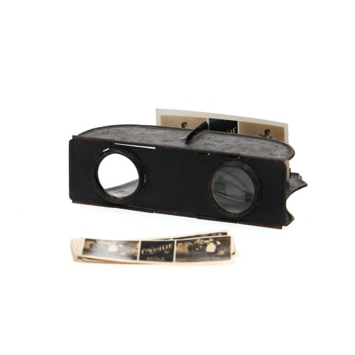 Sheet metal folding stereo viewer