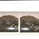 📷 Vista estereoscópica  “Lourdes — Le pic du Ger pris du Calvaire” (serie Vues de France)
