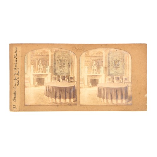 📷 Vista estereoscópica Tissue – Photographie G.A.F. - Chambre a coucher de Marie de Medicis