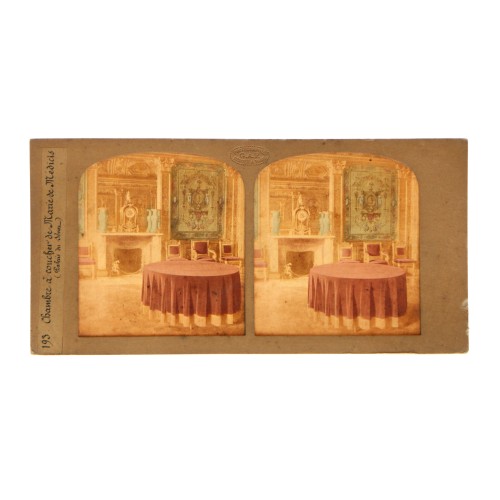 📷 Vista estereoscópica Tissue – Photographie G.A.F. - Chambre a coucher de Marie de Medicis