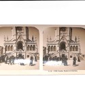 📷 Vista estereoscópica Lourdes – Façade de la Basilique