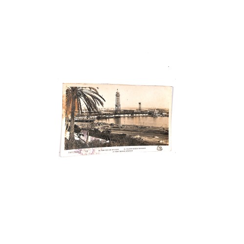 Postal fotográfica  “Barcelona – El Puerto desde Miramar”