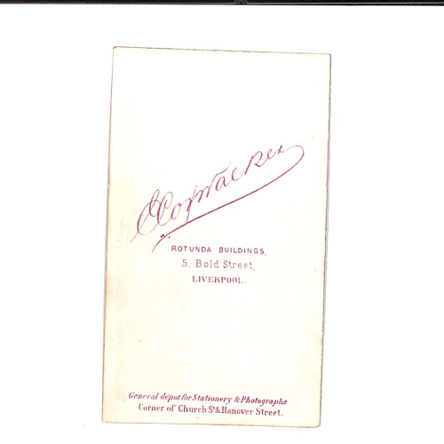 📷 CDV — Estudio E. Cox-Walker, Liverpool