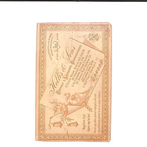 📷 CDV “Retrato de joven victoriana sentada con libro — Hillis & Sons”