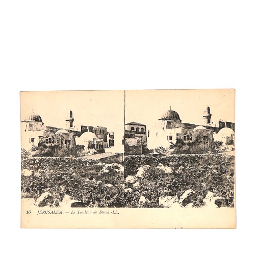 📷 Vista estereoscópica   “JÉRUSALEM — Le Tombeau de David”
