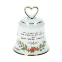 Campana conmemorativa de porcelana realizada para la boda de:  👑 Charles III (entonces Príncipe de Gales)