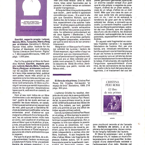 Revista Valoración — “Ca la Dou”