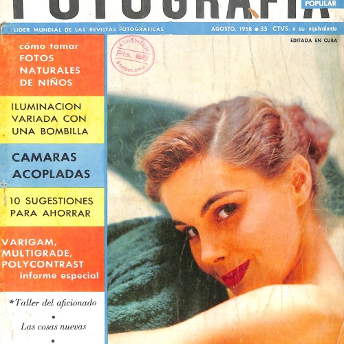 Revista Fotografía Popular – Agosto 1958 (Editada en Cuba)