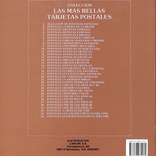 Revista Las más bellas tarjetas postales – Cine de los años 70