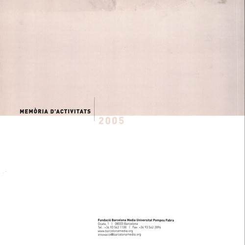 Revista 📘 Memòria d’Activitats 2005