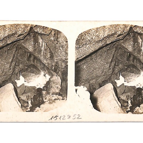 📷 Vista estereoscópica Detalle de formaciones geológicas o ruinas