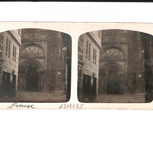 📷 Vista estereoscópica Fachada de la Catedral de San Martín de Orense