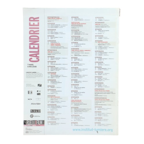 Revista Rue DU Premier Film - Magazine de Línstitut Lumiere