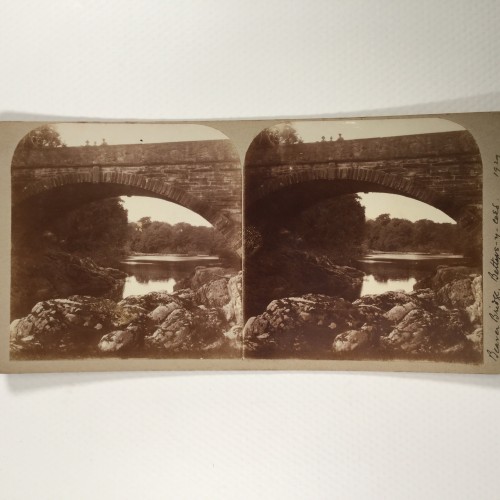 Vista estereo de cartón "Beaver Bridge, Betws-y-Coed"
