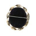 Broche con daguerrotipo retrato hombre