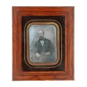 Cuadro con daguerrotipo retrato de Jean Baptiste Boucomont