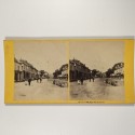 Vista estereo de cartón _ "Street View, Budleigh Salterton" (Inglaterra).