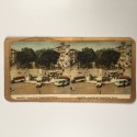 Vista estereo de cartón -"MALAGA. - Avenida del Generalísimo Franco."