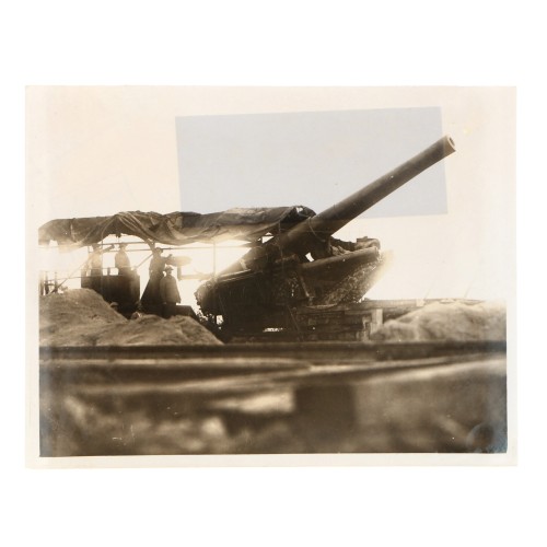 Fotografia Official Photograph - Press Bureau - Our wonderful artillery at work in Flanders