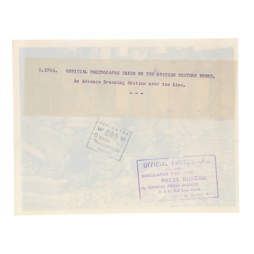 Fotografia Official Photograph - Press Bureau - Official photographs taken on the British western front