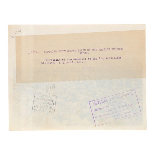 Fotografia Official Photograph - Press Bureau - Official photographs taken on the British western front