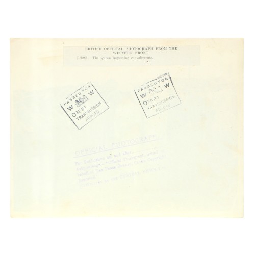 Fotografia Official Photograph - WW Transmission Abroad - British official photograph from the western front (The Queen)