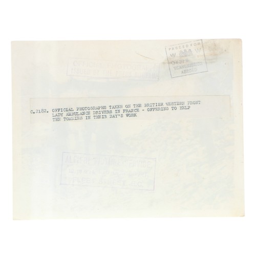 Fotografia Official Photograph - WW Transmission Abroad - Oofficial photograph taken on the western front in France