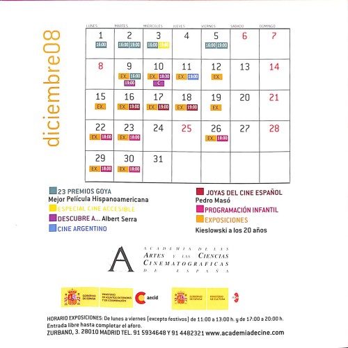 Programación Diciembre 08.