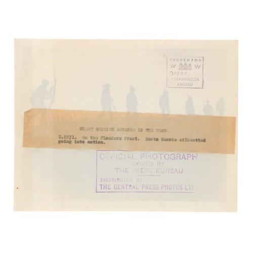 Fotografia Official Photograph - WW Transmission Abroad - Great British advance in the west